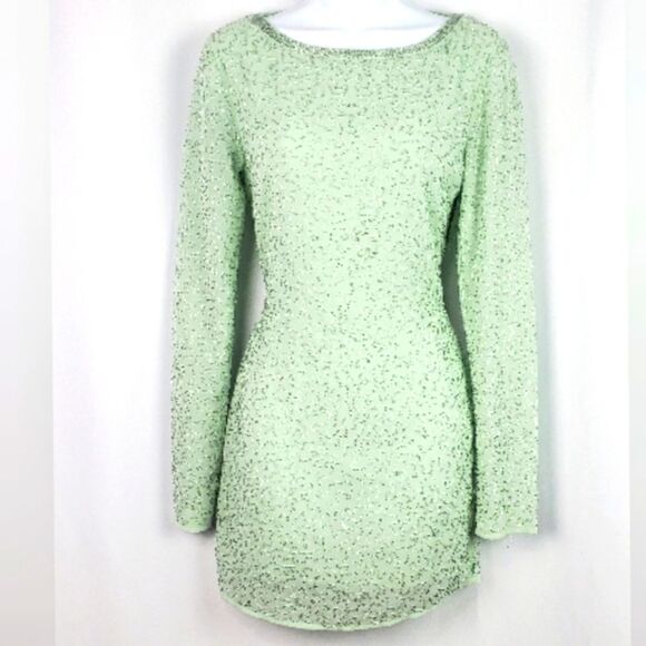 Nasty Gal Beaded Mini Dress - Picture 1 of 9